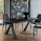 Uitschuifbare eettafel tot 298 cm in melamine Made in Italy - Fedemo Viadurini