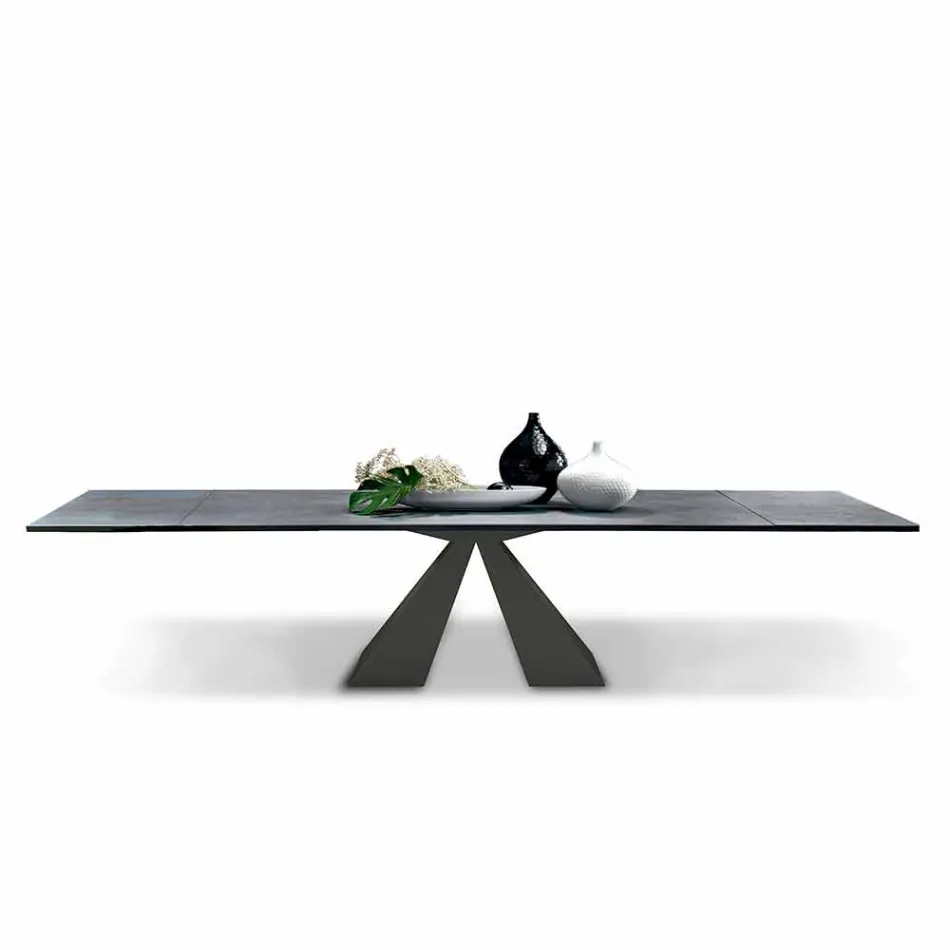 Uitschuifbare eettafel tot 300 cm in HPL-laminaat Made in Italy - Dalmatian Viadurini