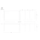 Metalen eettafel uitschuifbaar tot 310 cm Made in Italy - Euclide Viadurini