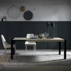 Metalen eettafel uitschuifbaar tot 310 cm Made in Italy - Euclide Viadurini