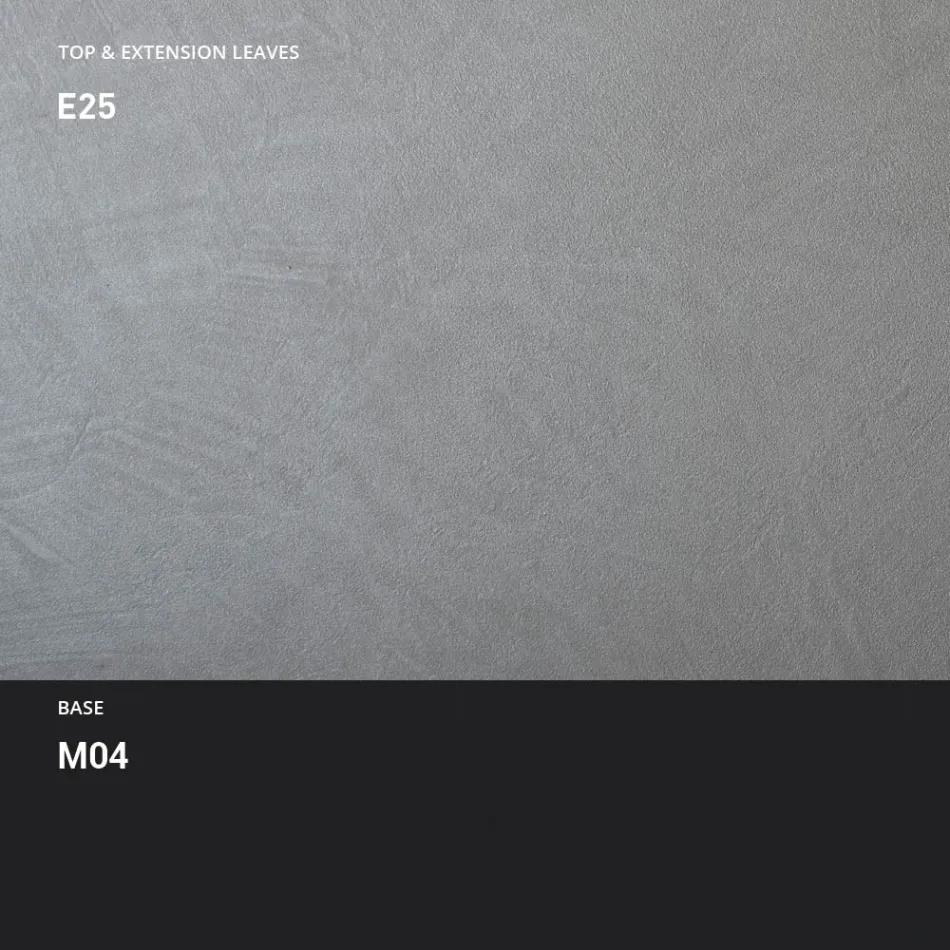 Metalen eettafel uitschuifbaar tot 310 cm Made in Italy - Euclide Viadurini