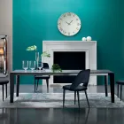 Uitschuifbare eettafel tot 325 cm in laminaat Made in Italy - Seventies Viadurini