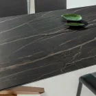 Uitschuifbare eettafel met metalen frame gemaakt in Italië - Elastisch Viadurini