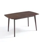 Uitschuifbare eettafel tot 150 cm in Mdf en massief hout - Decio Viadurini