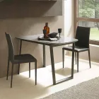 Uitschuifbare eettafel tot 170 cm in keramiek Made in Italy - Tremiti Viadurini