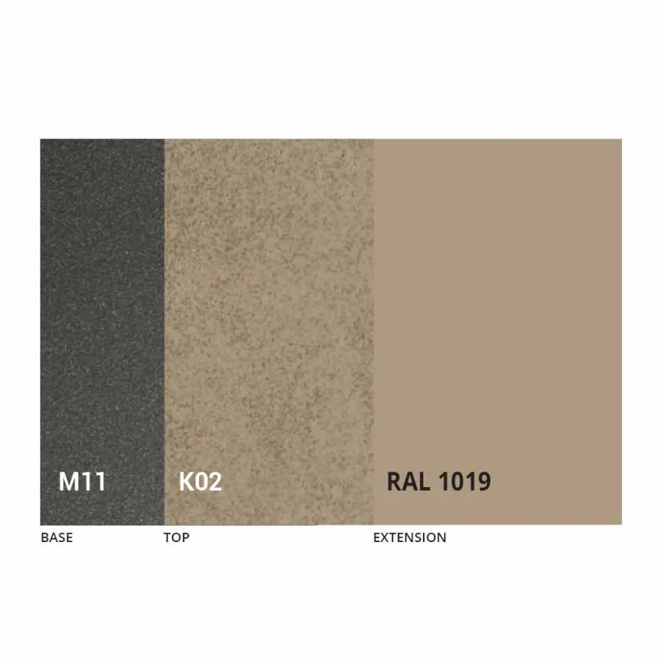 Uitschuifbare eettafel tot 170 cm in keramiek Made in Italy - Tremiti Viadurini