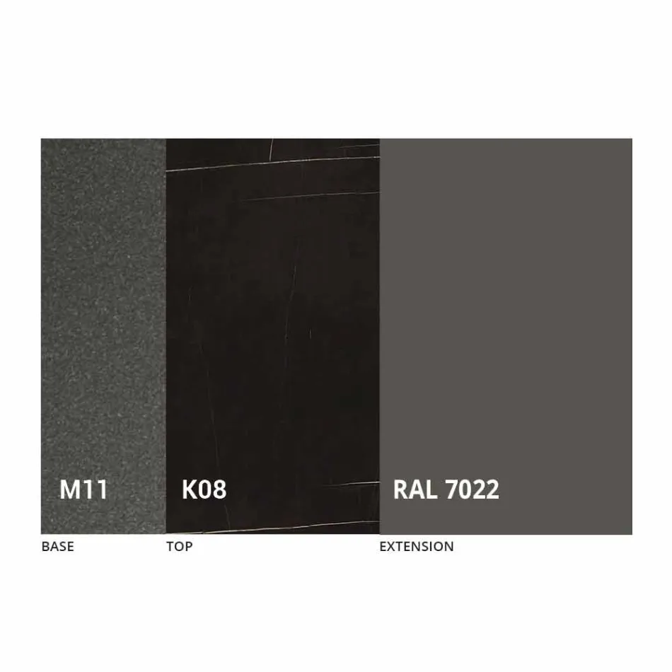 Uitschuifbare eettafel tot 170 cm in keramiek Made in Italy - Tremiti Viadurini