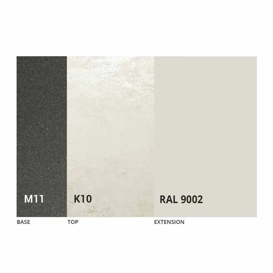 Uitschuifbare eettafel tot 170 cm in keramiek Made in Italy - Tremiti Viadurini