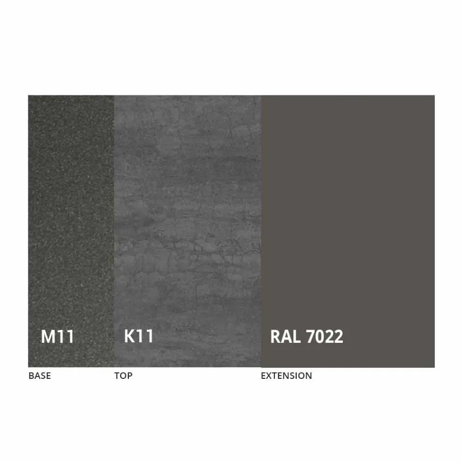 Uitschuifbare eettafel tot 170 cm in keramiek Made in Italy - Tremiti Viadurini