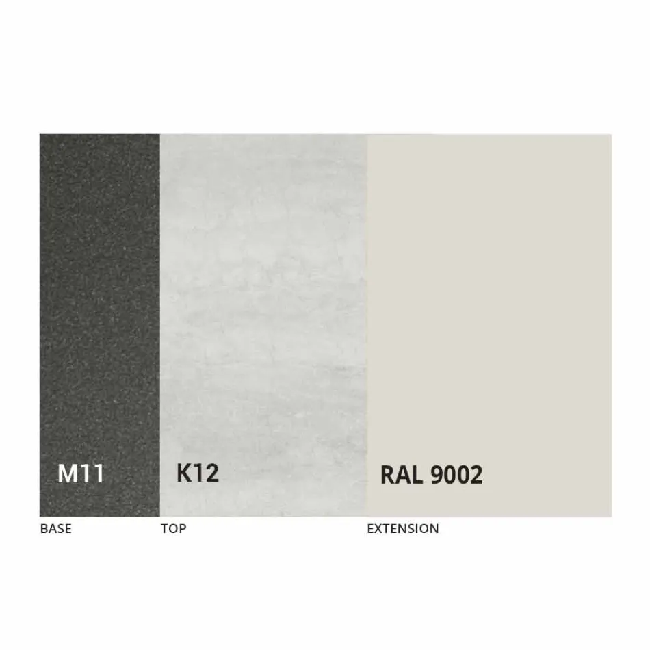 Uitschuifbare eettafel tot 170 cm in keramiek Made in Italy - Tremiti Viadurini