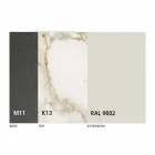 Uitschuifbare eettafel tot 170 cm in keramiek Made in Italy - Tremiti Viadurini