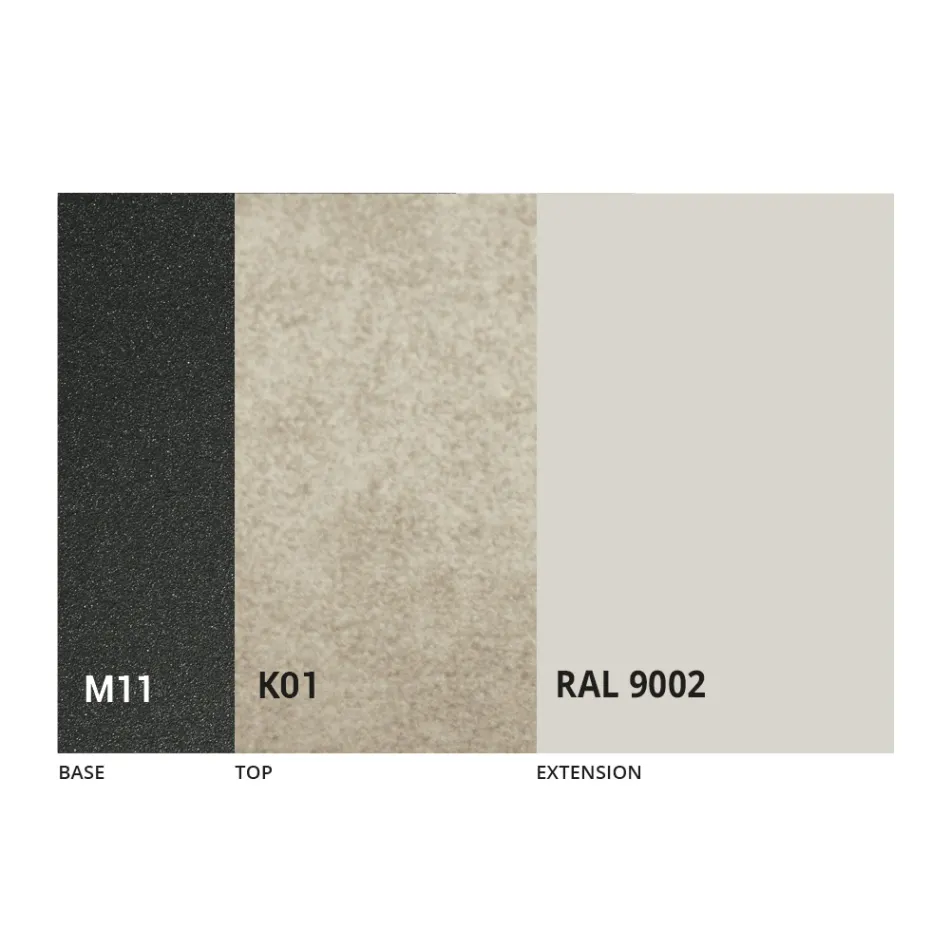 Uitschuifbare eettafel tot 170 cm in keramiek Made in Italy - Tremiti Viadurini