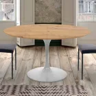 Uitschuifbare eettafel tot 170 cm in hout Made in Italy - Dollars Viadurini