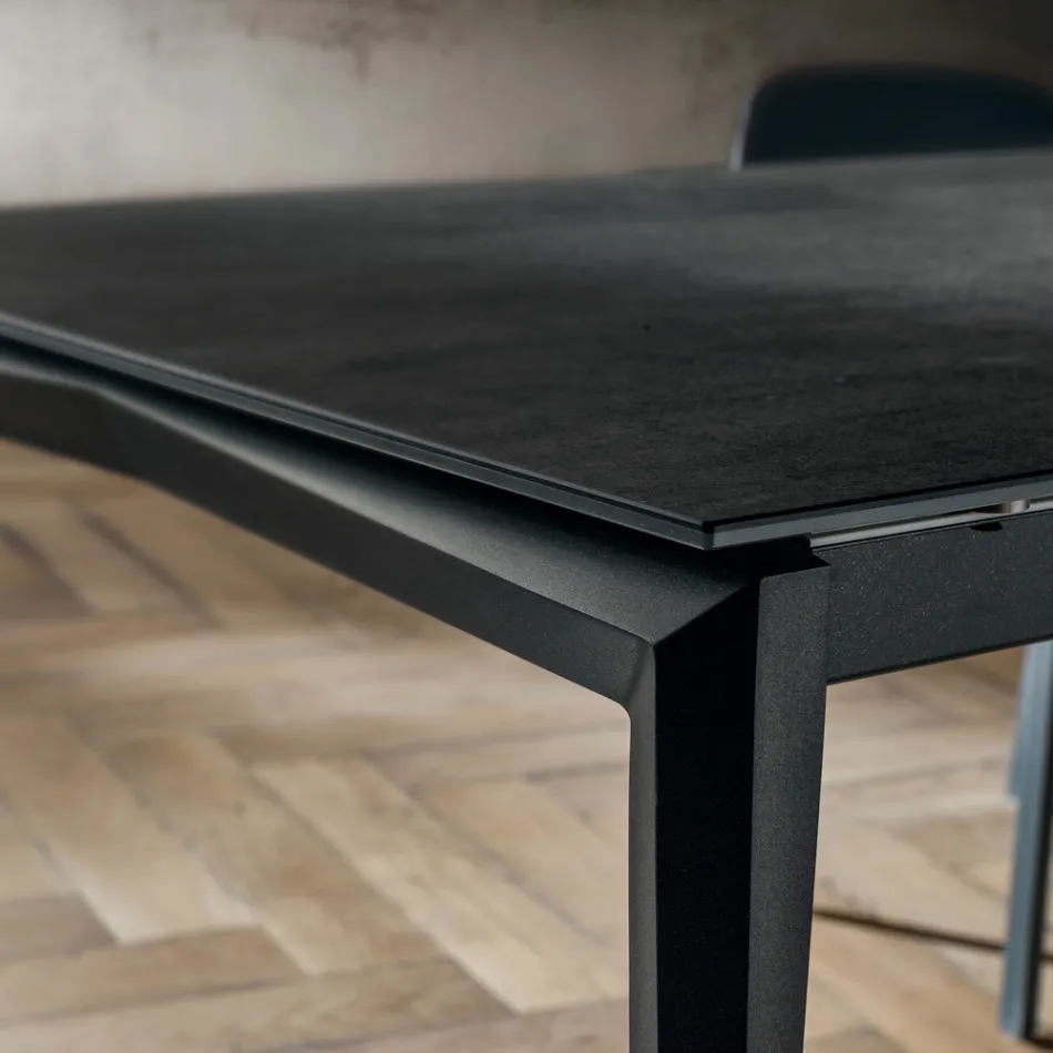 Uitschuifbare eettafel tot 240 cm in Laminam Made in Italy - Fantastisch Viadurini