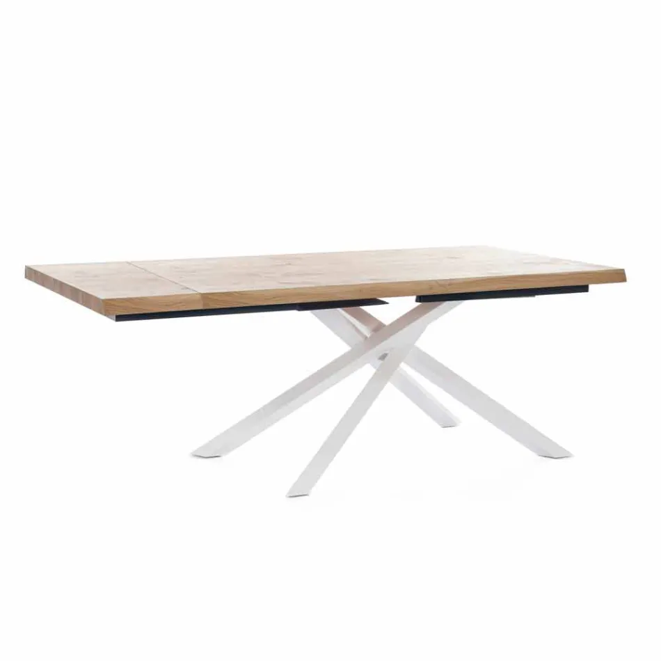 Uitschuifbare eettafel tot 240 cm in hout Made in Italy - Xino Viadurini