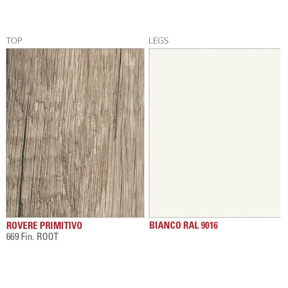 Uitschuifbare eettafel tot 252 cm in Hpl Made in Italy - Efisto Viadurini