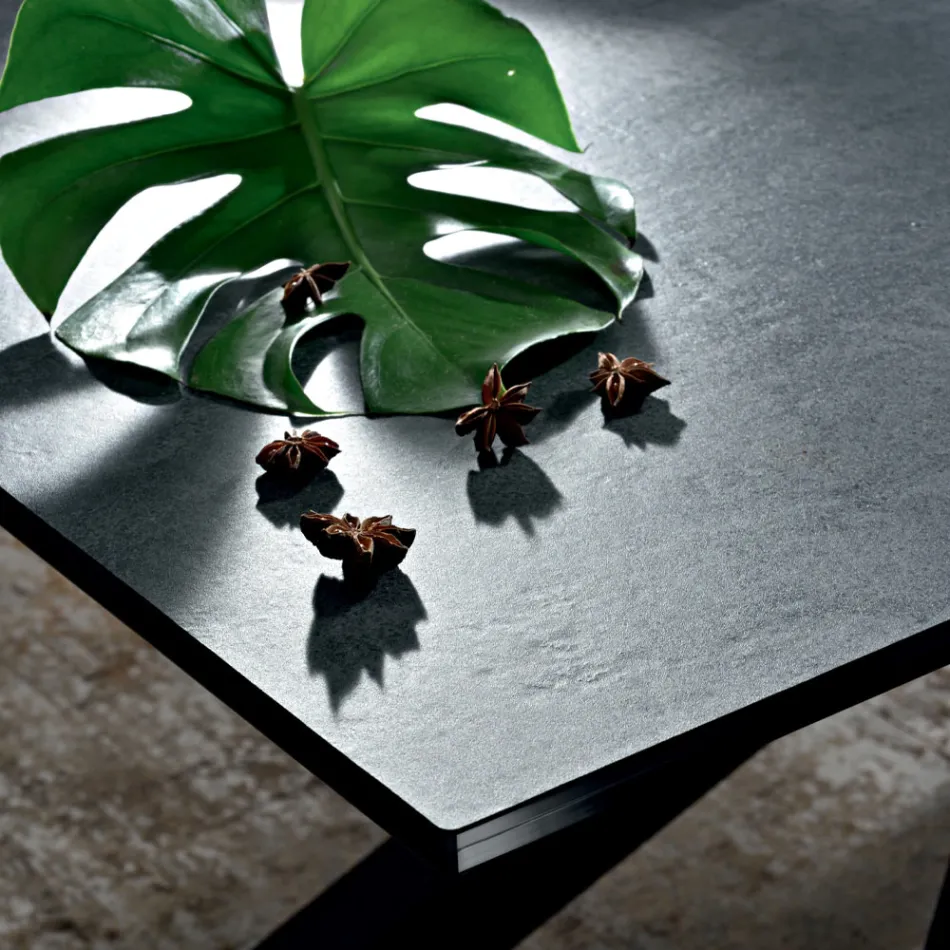 Uitschuifbare eettafel tot 278 cm in Laminam Made in Italy - Settimmio Viadurini
