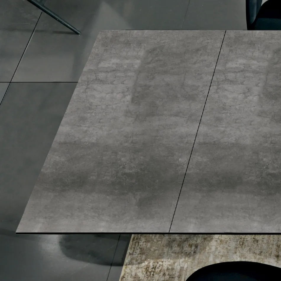 Uitschuifbare eettafel tot 278 cm in Laminam Made in Italy - Settimmio Viadurini