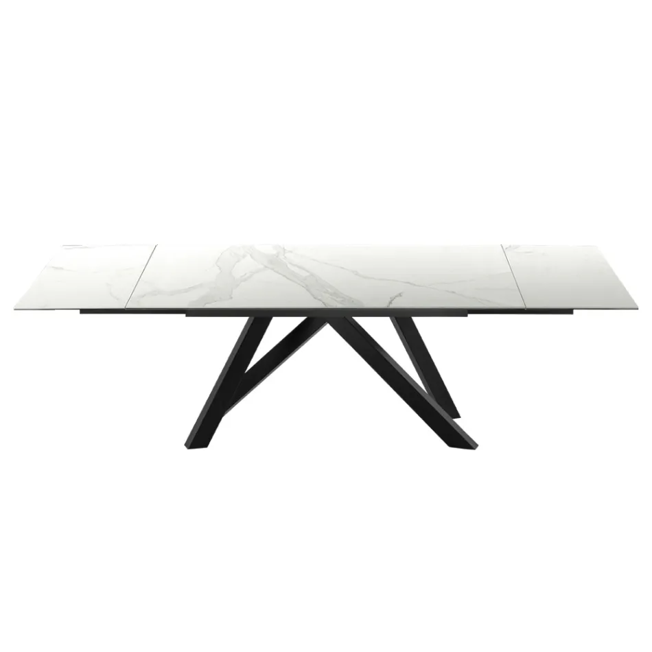 Uitschuifbare eettafel tot 278 cm in Laminam Made in Italy - Settimmio Viadurini