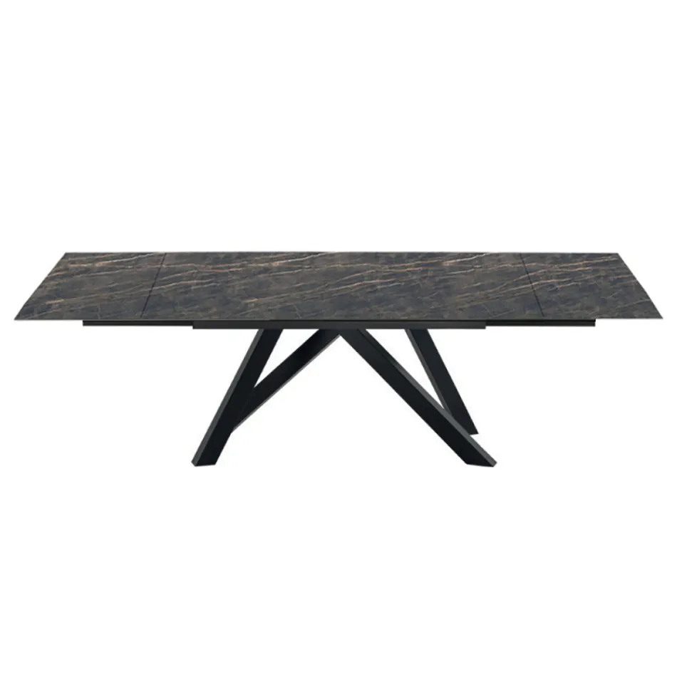 Uitschuifbare eettafel tot 278 cm in Laminam Made in Italy - Settimmio Viadurini
