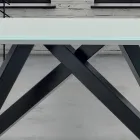 Uitschuifbare eettafel tot 278 cm in glas Made in Italy - Settimmio Viadurini