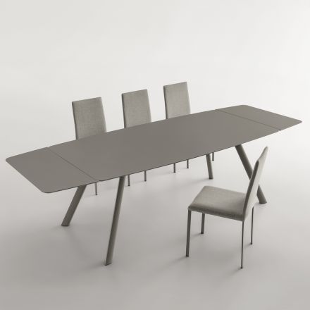 Uitschuifbare eettafel tot 280 cm in Fenix Made in Italy - Lingotto Viadurini