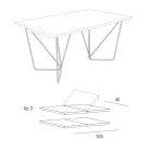 Uitschuifbare eettafel tot 280 cm in Fenix Made in Italy - Eolo Viadurini