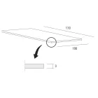 Uitschuifbare eettafel tot 280 cm in Fenix Made in Italy - Eolo Viadurini