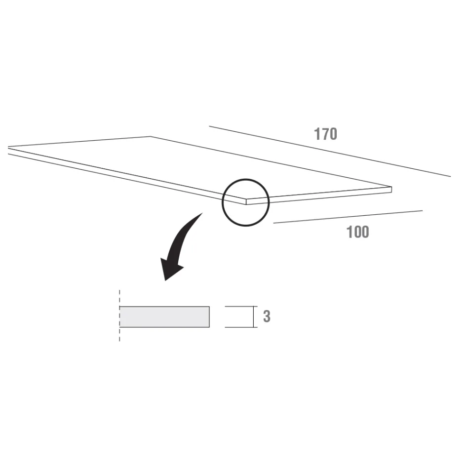 Uitschuifbare eettafel tot 280 cm in Fenix Made in Italy - Eolo Viadurini