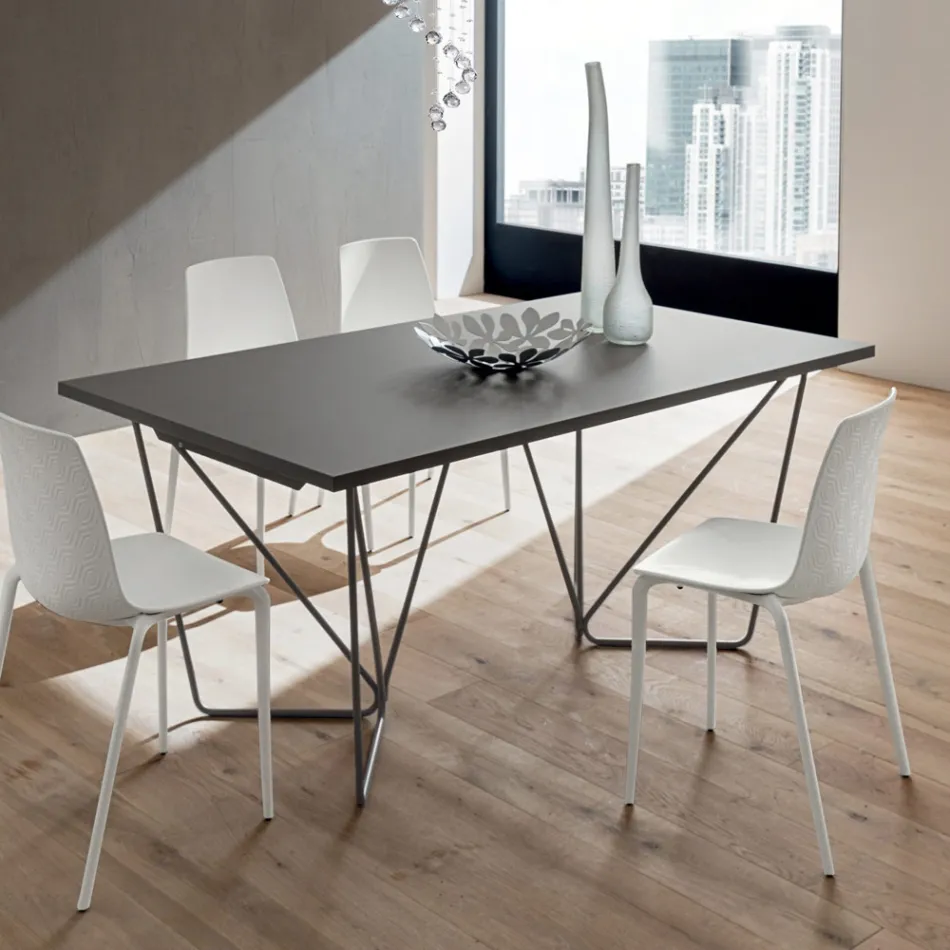 Uitschuifbare eettafel tot 280 cm in Fenix Made in Italy - Eolo Viadurini