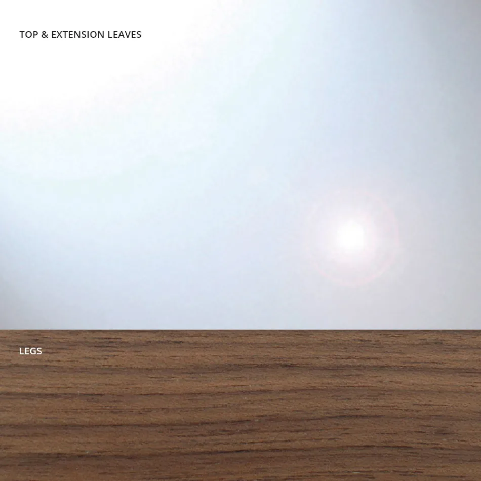 Uitschuifbare eettafel tot 280 cm in glas Made in Italy - Antimo Viadurini