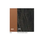 Uitschuifbare eettafel tot 280 of 298 cm Keramiek Metaal - Revia Viadurini