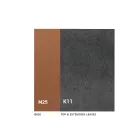 Uitschuifbare eettafel tot 280 of 298 cm Keramiek Metaal - Revia Viadurini