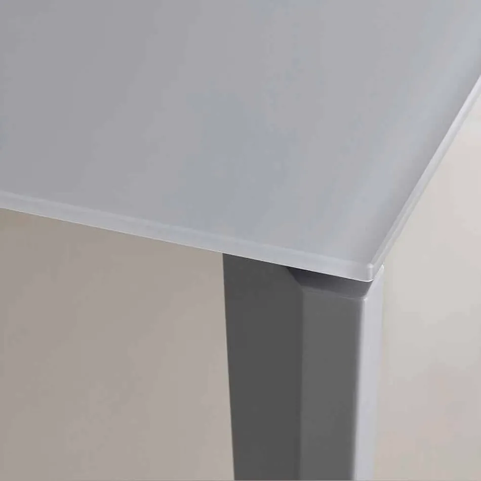 Uitschuifbare eettafel tot 290 cm in Made in Italy Crystal - Polonio Viadurini