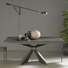Uitschuifbare eettafel tot 298 cm in keramiek Made in Italy - Anaconda Viadurini