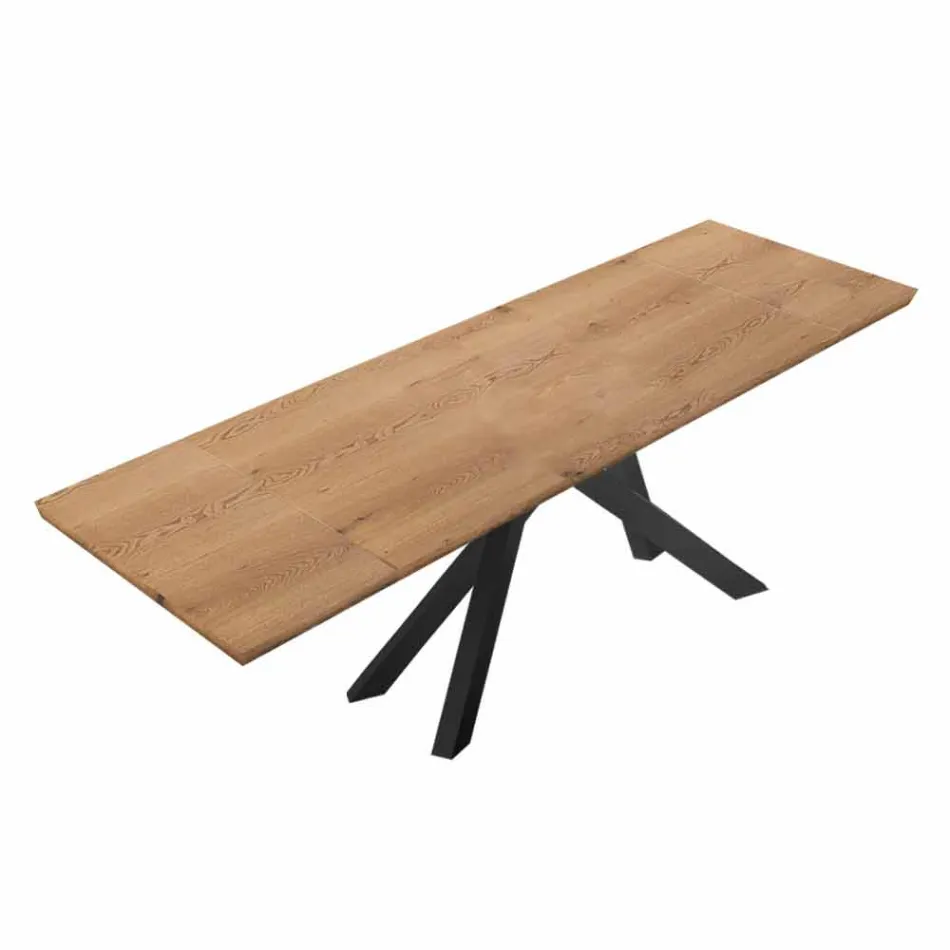 Uitschuifbare eettafel tot 300 cm in laminaat Made in Italy - Settimmio Viadurini