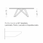 Uitschuifbare eettafel tot 300 cm in laminaat Made in Italy - Settimmio Viadurini