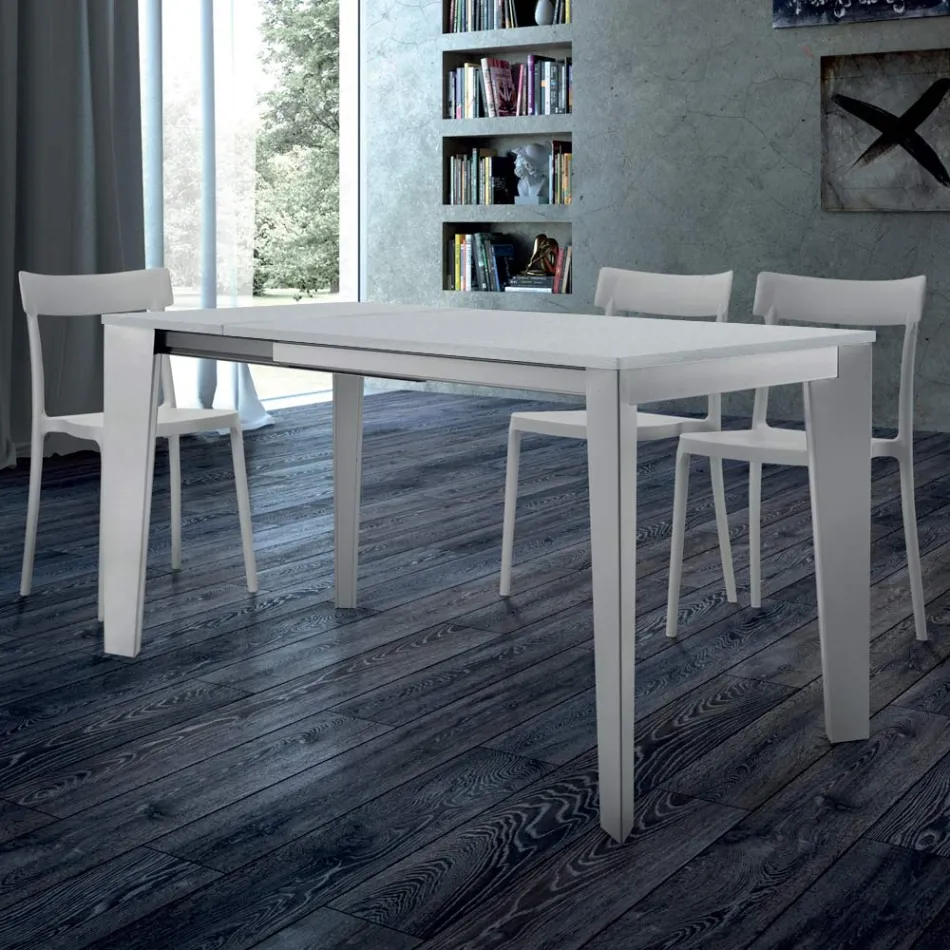 Uitschuifbare eettafel tot 310 cm in melamine Made in Italy - jaren zeventig Viadurini