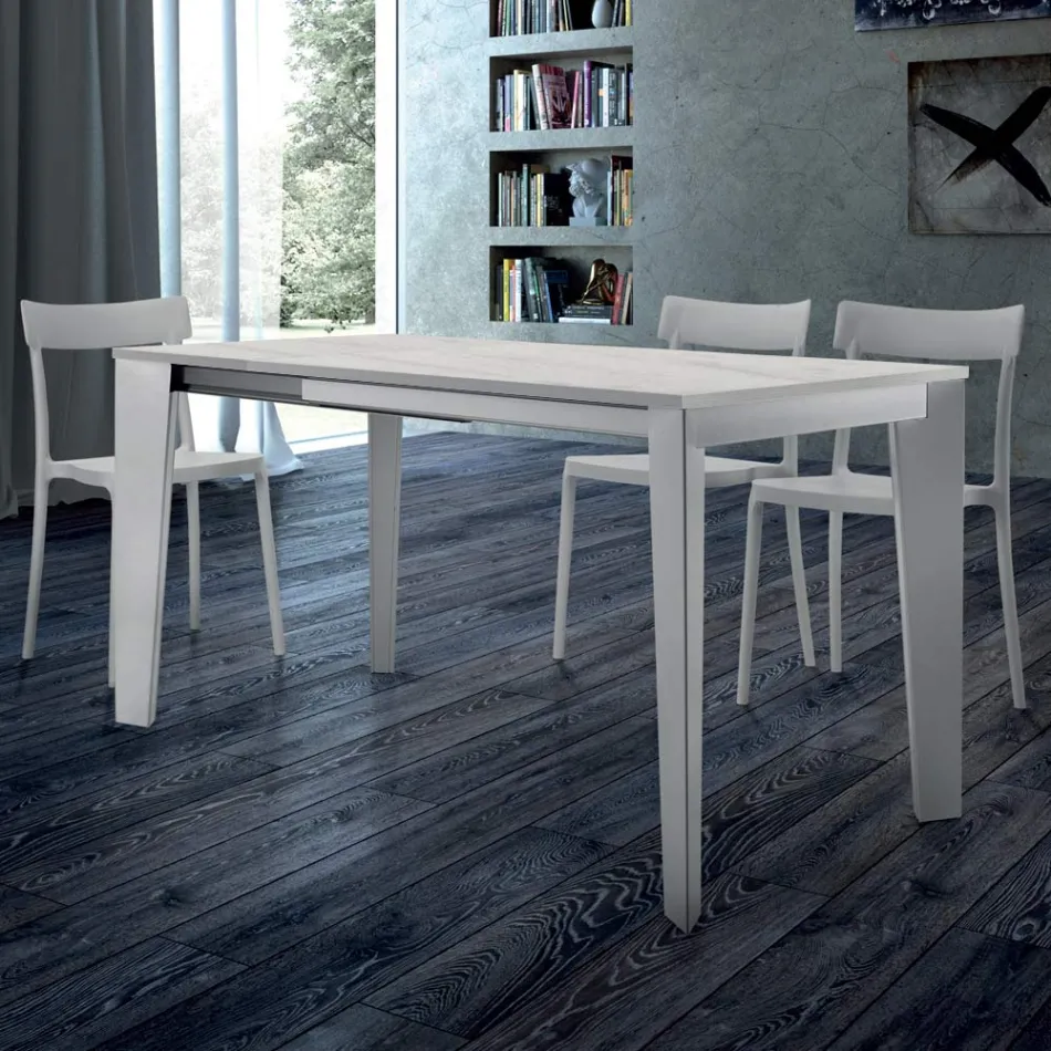 Uitschuifbare eettafel tot 310 cm in melamine Made in Italy - jaren zeventig Viadurini