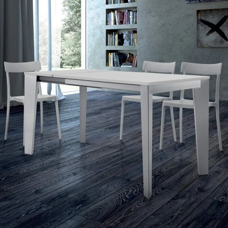 Uitschuifbare eettafel tot 310 cm in melamine Made in Italy - jaren zeventig Viadurini