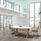 Uitschuifbare eettafel tot 315 cm in massief hout - Massimo Viadurini