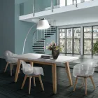 Uitschuifbare eettafel tot 315 cm in Mdf en massief hout - Paolo Viadurini