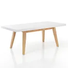 Uitschuifbare eettafel tot 315 cm in Mdf en massief hout - Paolo Viadurini
