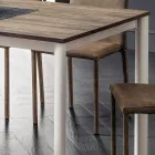 Uitschuifbare eettafel tot 334 cm houteffect Made in Italy - Maltese Viadurini