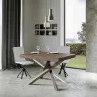 Uitschuifbare eettafel tot 440 cm Made in Italy Design - Rally Viadurini