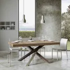 Uitschuifbare eettafel tot 440 cm Made in Italy Design - Rally Viadurini