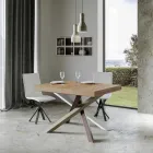 Uitschuifbare eettafel tot 440 cm Made in Italy Design - Rally Viadurini