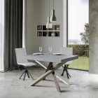 Uitschuifbare eettafel tot 440 cm Made in Italy Design - Rally Viadurini