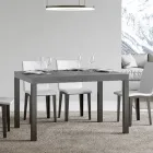 Uitschuifbare eettafel tot 440 cm in hout en ijzer Made in Italy - Foxy Viadurini