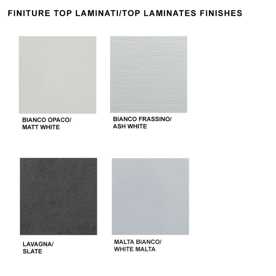 Uitschuifbare eettafel tot 450 cm in laminaat Made in Italy - Salentino Viadurini